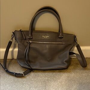 Kate Spade Charcoal Leather Satchel